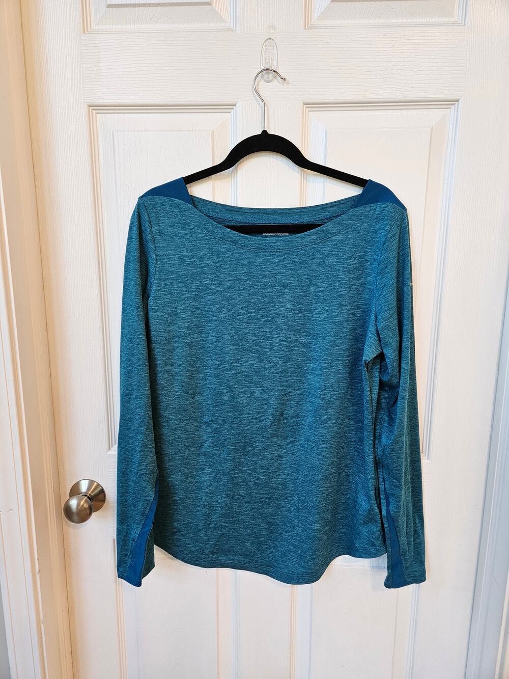 Columbia Omni-Wick Womens Large Blue Long Sleeve Athletic Top Moisture Wicking